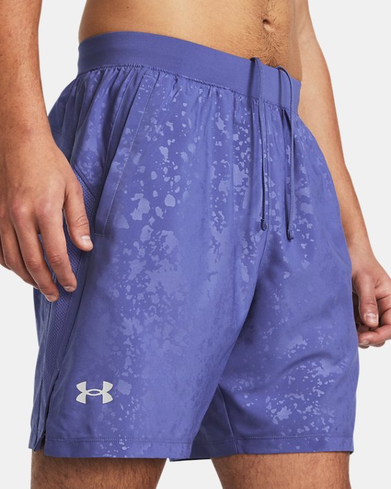 Men's UA Launch 7" Shorts, Purple, pdpMainDesktop image number 3
